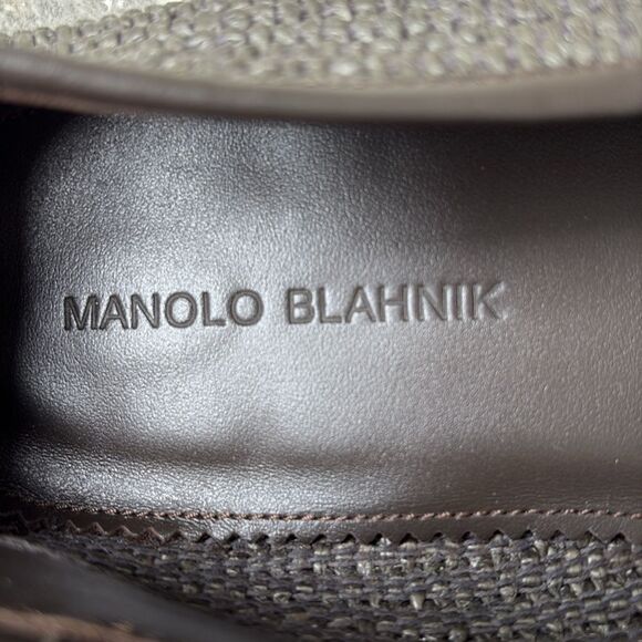 Manolo Blahnik Pitakara slip ons